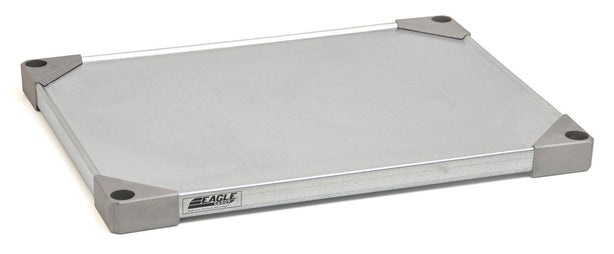 Eagle Shelving Shelf, Solid, Galvanized, 18X60 - MDREG1860G