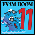 Clinton Industries Inc Exam Room Number Signs - MDREX11