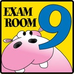Clinton Industries Inc Exam Room Number Signs - MDREX9