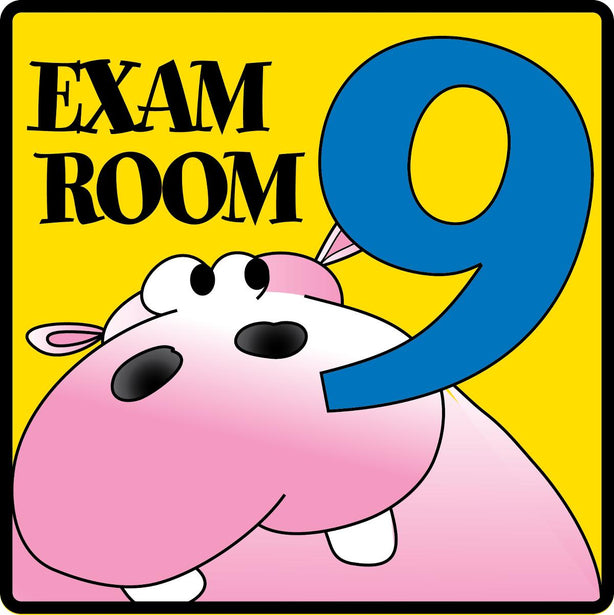 Clinton Industries Inc Exam Room Number Signs - MDREX9