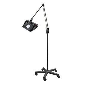 DAZOR Stretchview LED Mobile Floor Stand Magnifier Light L1560R-16-BK 1 Each - MDL-MDRL1560R16B
