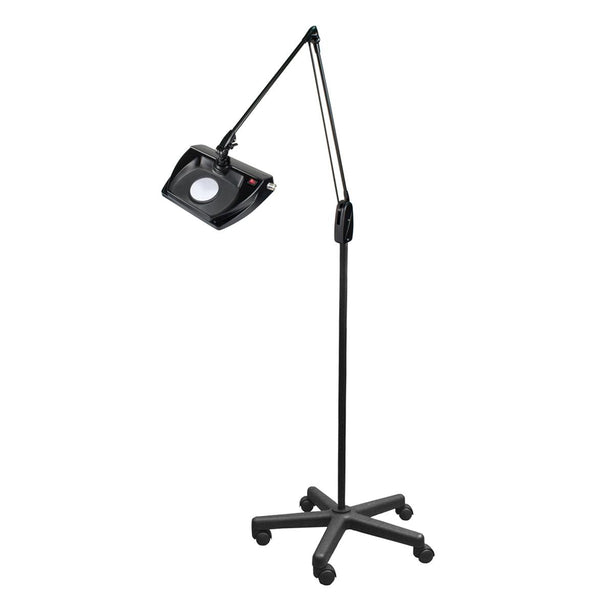 DAZOR Stretchview LED Mobile Floor Stand Magnifier Light L1560R-16-BK 1 Each - MDL-MDRL1560R16B
