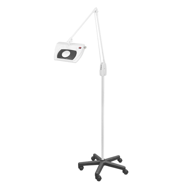 DAZOR Stretchview LED Mobile Floor Stand Magnifier Light L1560R-16-WH 1 Each - MDL-MDRL1560R16W