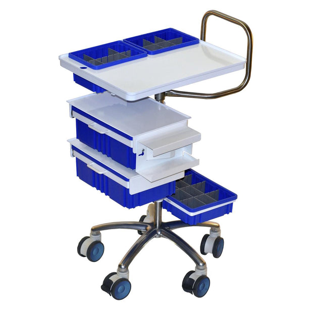 Centicare Corporation Phlebotomy Carts MDRMED1222HD - 1.0 Each - MDL-MDRMED1222HD