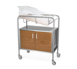 NOVUM MEDICAL PRODUCTS Wood Faced Stainless Steel Bassinets NB-WFXCC 1 Each-MDL-MDRNBWFXCC