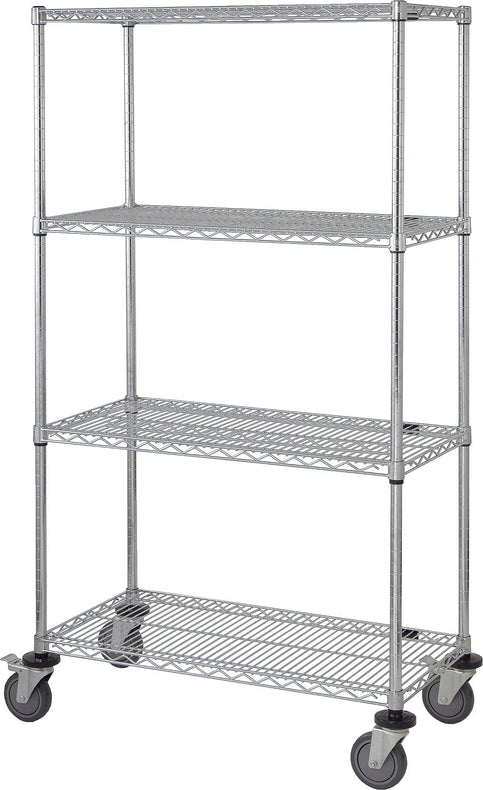 Quantum Storage Systems Quantum Storage Mobile Shelf Carts with Wire Shelves - MDRQ1836C46