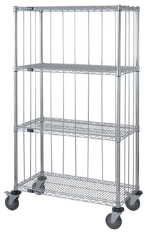 3-Sided Carts with 4 Wire Shelves - M1836C47RE - 1 Each - MDL-MDRQ1836C47RE