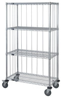 3-Sided Carts with 4 Wire Shelves - M2436C47RE - 1 Each - MDL-MDRQ2436C47RE