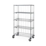 QUANTUM STORAGE SYSTEMS 3-Sided Carts with 5 Wire Shelves M2460C47RE-5 1 Each - MDL-MDRQ2460C47R5