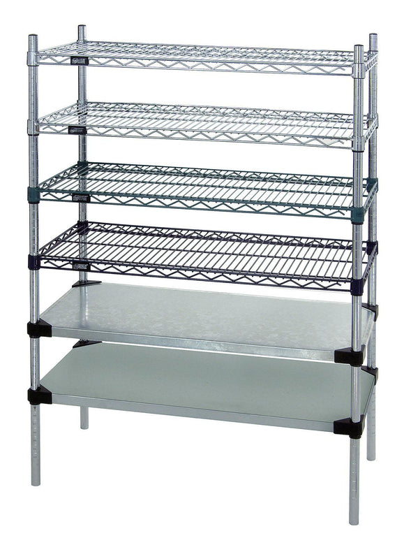 Quantum Storage Systems Shelves 30" x 72" Chrome Wire Shelf - MDRQ3072C