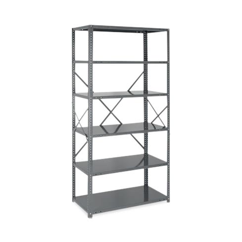 Quantum Systems 39-1836-6 Open 18" x 36" x 39" Steel Storage Unit with 6 Shelves - MDL-MDRQ3918366 - 1 Each
