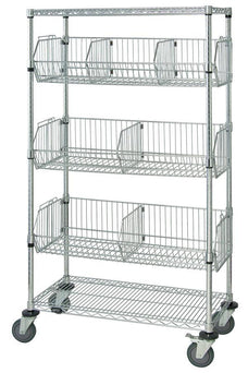 Quantum Storage Systems Mobile Modular Wire Basket Units WRC74-1848CSG-5BSK - 1.0 Each