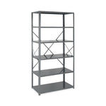 Quantum Systems 75-1236-6 Open 12" x 36" x 75" Steel Storage Unit with 6 Shelves - MDL-MDRQ7512366 - 1 Each