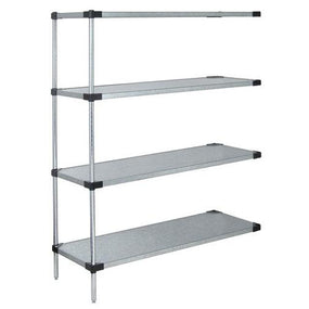 Stainless Steel Add-On Kits with 4 Solid Shelves and 2 Posts - WRSAD4-86-2154SS - 1 Each - MDL-MDRQA862154S