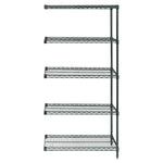 Quantum Storage Systems Proform Add-On Kits with 5 Shelves and 2 Posts AD86-2160P-5 1.0 Each-MDL-MDRQA862160P5