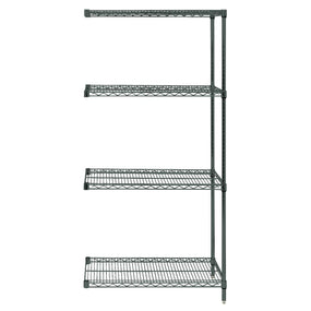 QUANTUM STORAGE SYSTEMS Proform Add-On Kits with 4 Shelves and 2 Posts AD63-3072P 1 Each - MDL-MDRQAD633072P