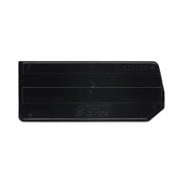 Quantum Storage Systems Bin Clear Divider for MDRQUS230C and MDRQUS235C, 6 per Pack - MDRQD230235CL