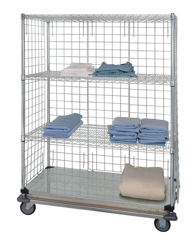 QUANTUM STORAGE SYSTEMS Three-Sided Linen Carts WRDBS4742460EP 1 Each - MDL-MDRQDBS742460
