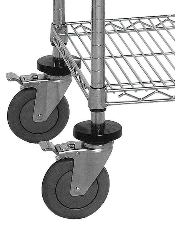 QUANTUM STORAGE SYSTEMS Quantum Storage Swivel Caster Set DB 1 Each - MDL-MDRQDB