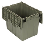 Quantum Storage Systems QDC211517 Gray 18.4" x 12.9" x 17.3" Heavy-Duty Bin with Attached Top - MDL-MDRQDC211517 - 1 Each