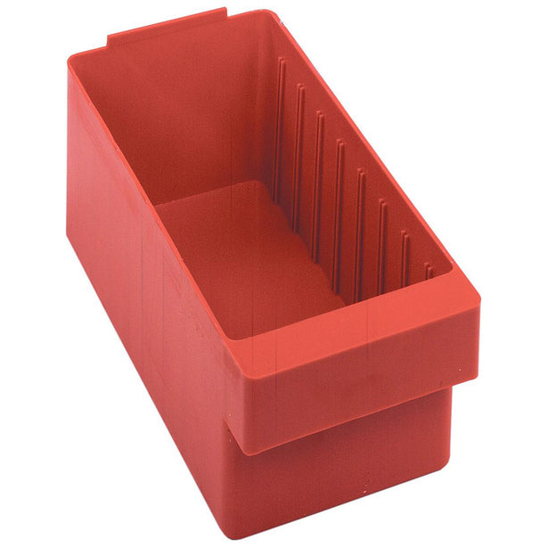 Quantum Storage Systems QED601 Red 5.31" x 11.63" x 4.63" Super Tuff Euro Drawers
