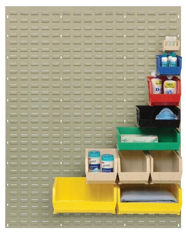 Quantum Storage Systems Steel Wall Mounted Ultra Hanging Louvered Panel, Gray, 48"L x 61"H - MDRQLP4861