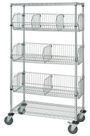 Quantum Storage Systems Mobile Modular Wire Basket Units - MDRQM1836BC6C