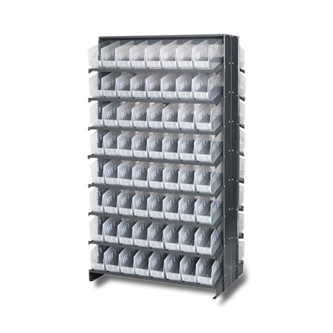 QUANTUM STORAGE SYSTEMS Clear-View Shelf Bin Shelving Systems QPRD-201CL 1 Each - MDL-MDRQPRD201CL