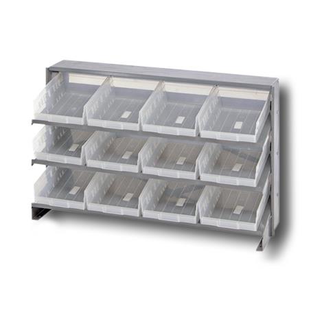 QUANTUM STORAGE SYSTEMS Clear-View Shelf Bin Shelving Systems QPRHA-107CL 1 Each - MDL-MDRQPRHA107CL