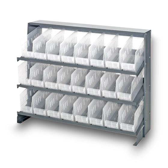 QUANTUM STORAGE SYSTEMS Clear-View Shelf Bin Shelving Systems QPRHA-201CL 1 Each - MDL-MDRQPRHA201CL