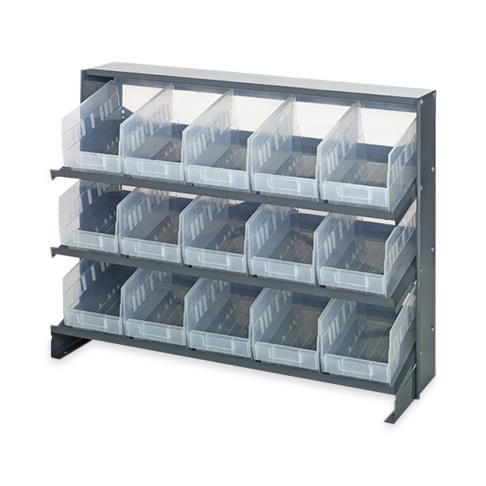 QUANTUM STORAGE SYSTEMS Clear-View Shelf Bin Shelving Systems QPRHA-202CL 1 Each - MDL-MDRQPRHA202CL