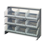 QUANTUM STORAGE SYSTEMS Clear-View Shelf Bin Shelving Systems QPRHA-209CL 1 Each - MDL-MDRQPRHA209CL