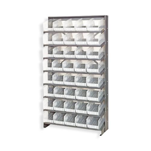 QUANTUM STORAGE SYSTEMS Clear-View Shelf Bin Shelving Systems QPRS-202CL 1 Each - MDL-MDRQPRS202CL