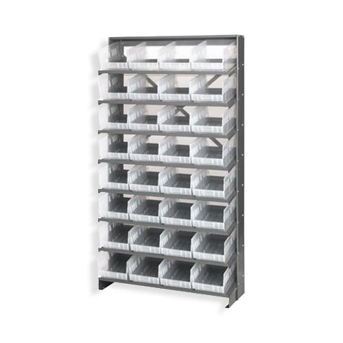 QUANTUM STORAGE SYSTEMS Clear-View Shelf Bin Shelving Systems QPRS-207CL 1 Each - MDL-MDRQPRS207CL