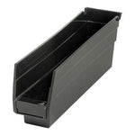 Quantum Storage Systems Black Economy Shelf Bin, 2-3/4"W x 11-5/8"L x 4"H - MDRQSB100BK