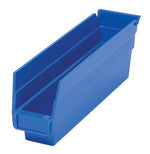 Quantum Storage Systems Blue Economy Shelf Bin, 2-3/4"W x 11-5/8"L x 4"H - MDRQSB100BL