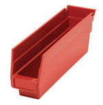Quantum Storage Systems Red Economy Shelf Bin, 2-3/4"W x 11-5/8"L x 4"H - MDRQSB100RD