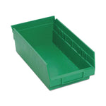 Quantum Storage Systems Green Economy Shelf Bin, 6-5/8"W x 11-5/8"L x 4"H - MDRQSB102GN