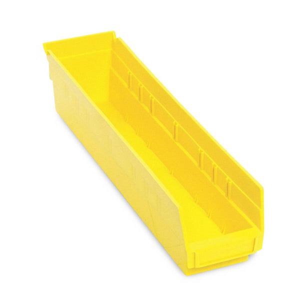 Quantum Storage Systems Yellow Economy Shelf Bin, 4-1/8"W x 17-7/8"L x 4"H - MDRQSB103YL