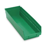 Quantum Storage Systems Green Economy Shelf Bin, 6-5/8"W x 17-7/8"L x 4"H - MDRQSB104GN