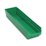 Quantum Storage Systems Green Economy Shelf Bin, 6-5/8"W x 23-5/8"L x 4"H - MDRQSB106GN