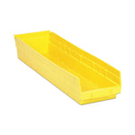Quantum Storage Systems Yellow Economy Shelf Bin, 6-5/8"W x 23-5/8"L x 4"H - MDRQSB106YL