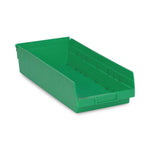 Quantum Storage Systems Green Economy Shelf Bin, 8-3/8"W x 17-7/8"L x 4"H - MDRQSB108GN