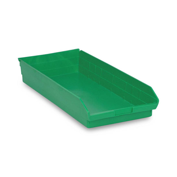 Quantum Storage Systems Green Economy Shelf Bin, 11-1/8"W x 23-5/8"L x 4"H - MDRQSB116GN