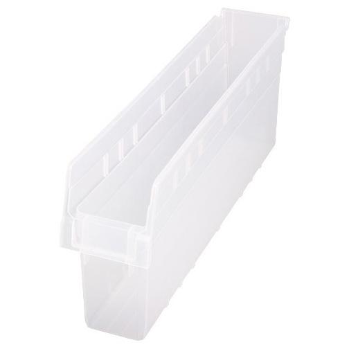 Quantum Storage Systems Clear-View STORE-MAX Shelf Bins QSB805CL 1.0 Each-MDL-MDRQSB805CL