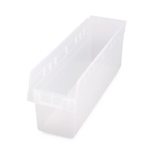 Quantum Storage Systems Clear-View STORE-MAX Shelf Bins QSB806CLC 8.0 Each-MDL-MDRQSB806CLC