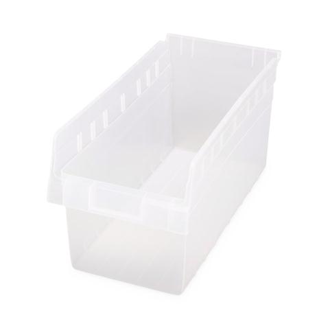 Quantum Storage Systems Clear-View STORE-MAX Shelf Bins QSB808CLC 10.0 Each-MDL-MDRQSB808CLC