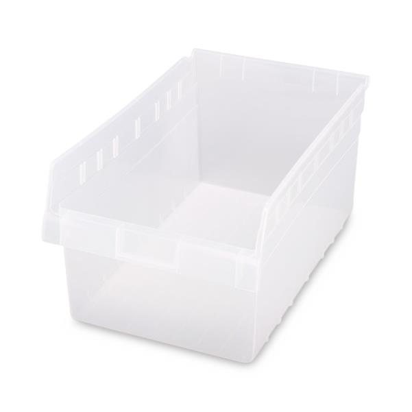 Quantum Storage Systems Clear-View STORE-MAX Shelf Bins QSB810CLC 8.0 Each-MDL-MDRQSB810CLC