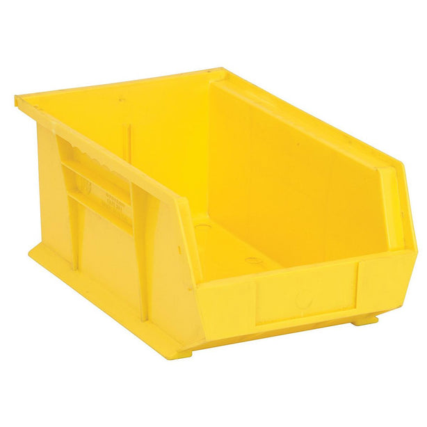 Quantum Storage Systems Ultra QUS241 - Hang and Stack Bin, 13-5/8" x 8-1/4" x 6", Yellow - MDL-MDRQUS241CYL