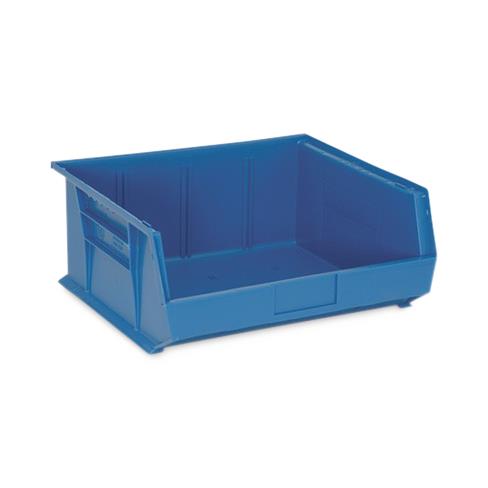 Quantum Storage Systems QUS250BL Ultra Stack and Hang Bin, Blue, 14-3/4"L x 16-1/2"W x 7"H - MDL-MDRQUS250BL - 1 Each